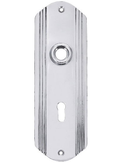 Streamline Deco Forged Brass Back Plate With Keyhole